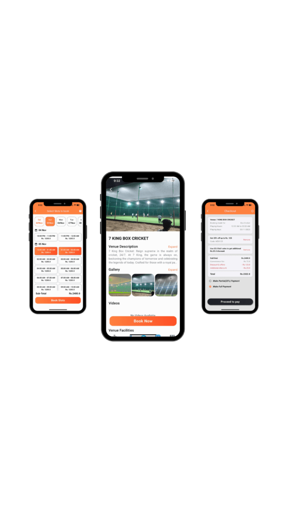 Screenshots of Gamebullz app